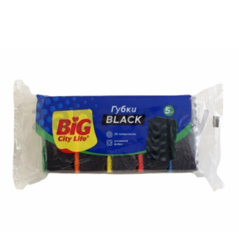 Губки кухонные Big City Life «Максима Black», 5 шт.