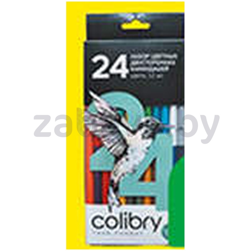 Карандаши цветные Colibry, 24 цв., 12 шт.