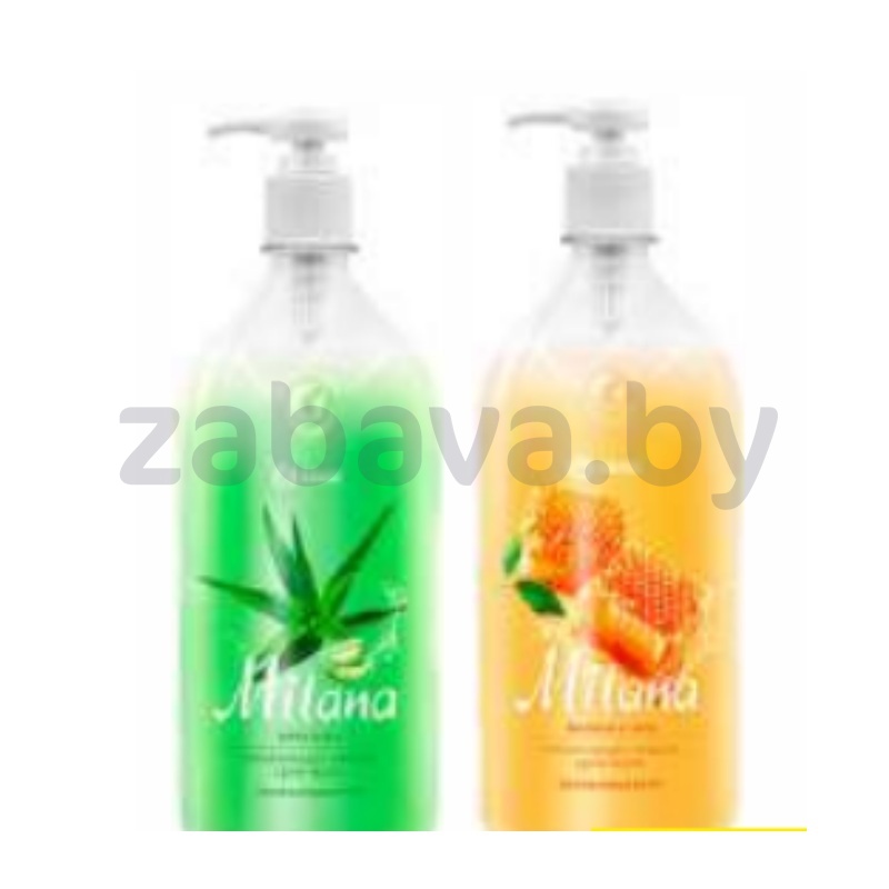 Жидкое мыло GraSS Milana, алоэ вера или молоко и мед, 1 л