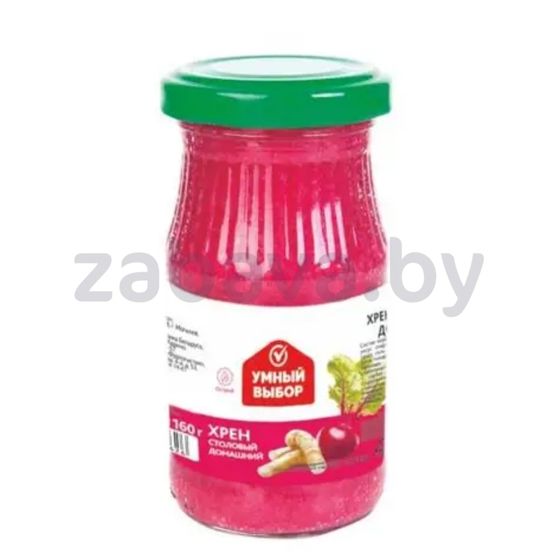 Хрен «Умный выбор» «Домашний», со свеклой, 160 г