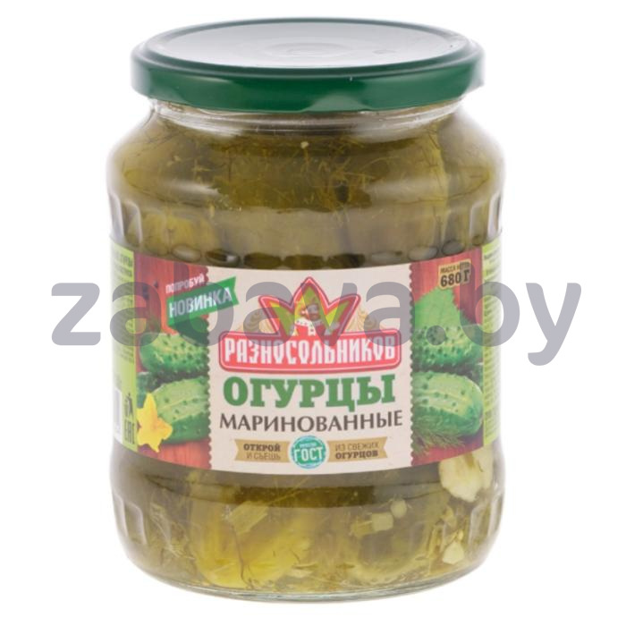 Огурцы маринованные «Разносольников», 680 г