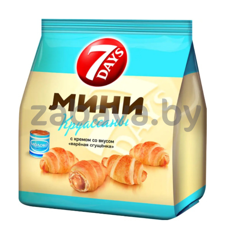 Мини-круассаны 7 Days, с вареной сгущенкой, 265 г