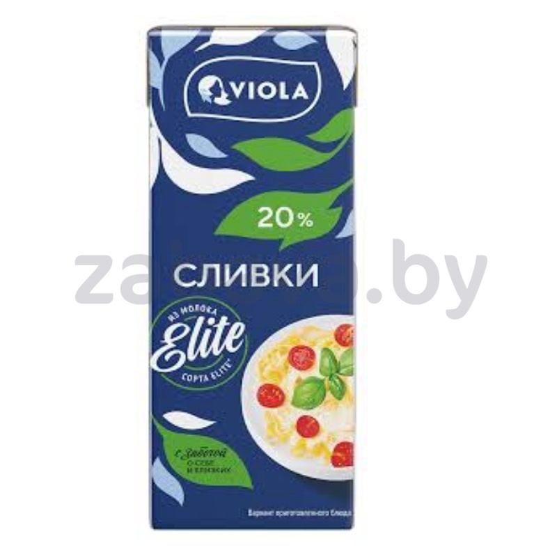 Сливки Viola, жир. 20%, 200 мл