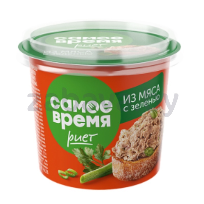 Паста мясная риет «Санта Бремор» «Самое время», с зеленью, 150 г