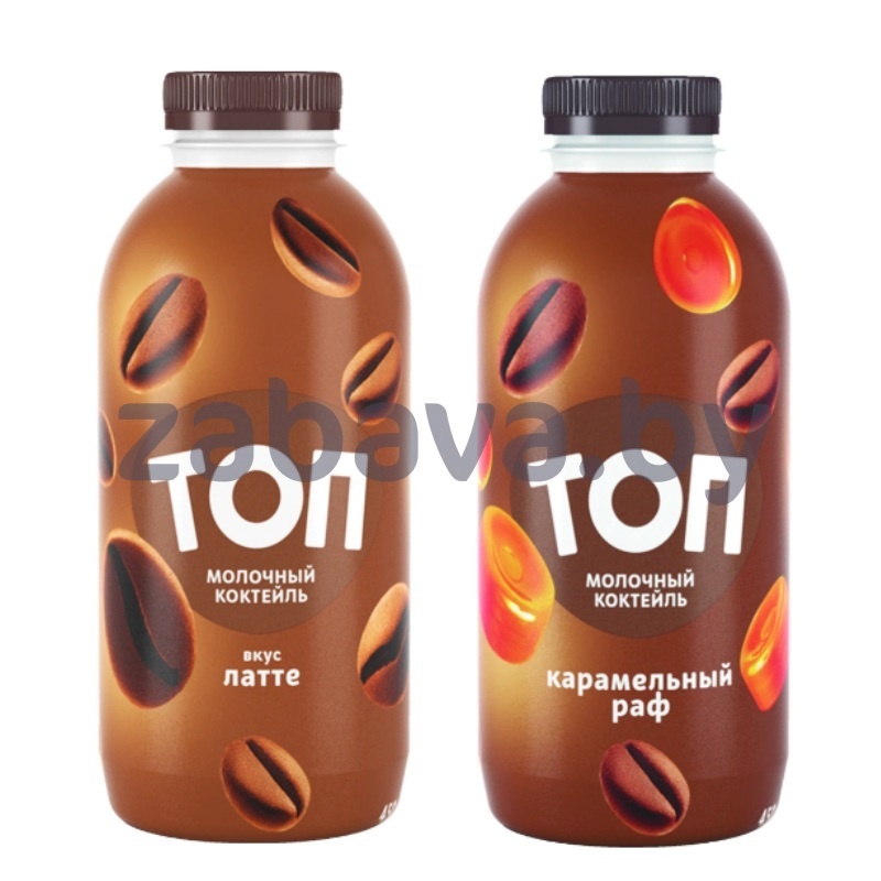 Коктейль молочный «Топ», карамельный раф/латте, 1%, 450 г