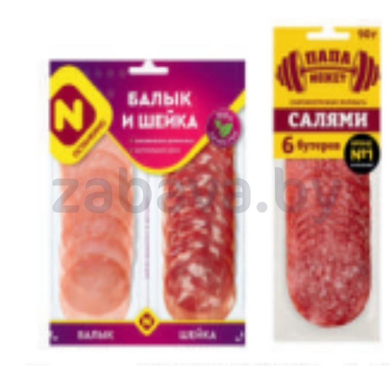 Колбаса салями «Папа может» или «Останкино» «Балык и шейка», с/в, 90 г
