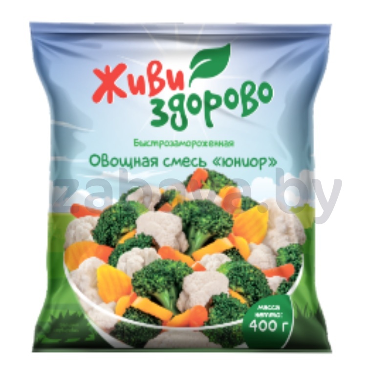 Смесь овощная «Живи здорово» «Юниор», замор., 400