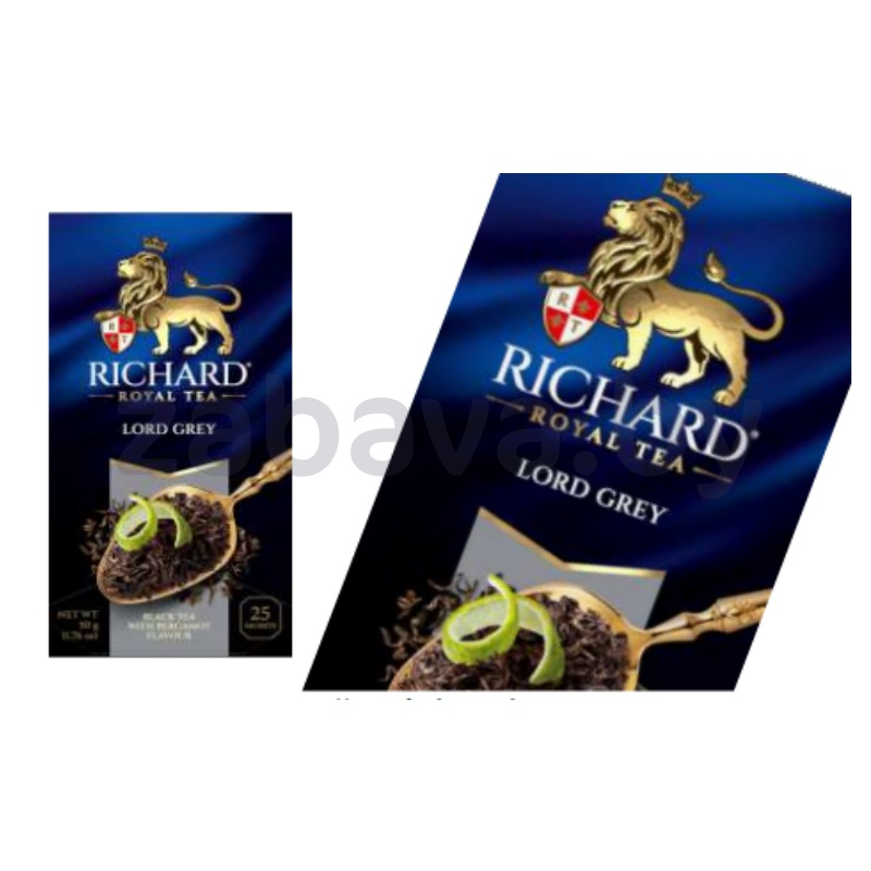 Чай Richard Lord Grey, лимон-бергамот, 25 пакет.