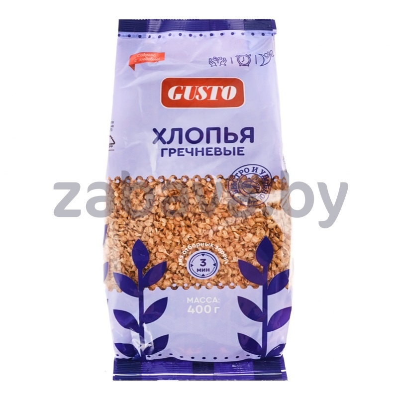 Хлопья Gusto гречневые, 400 г