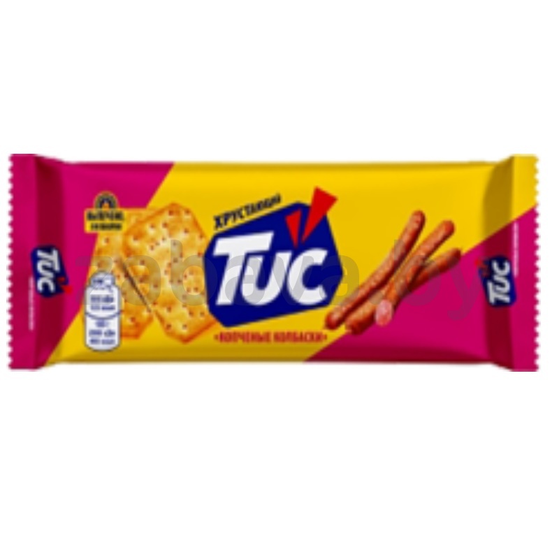 Крекер Tuc, копченые колбаски, 100 г