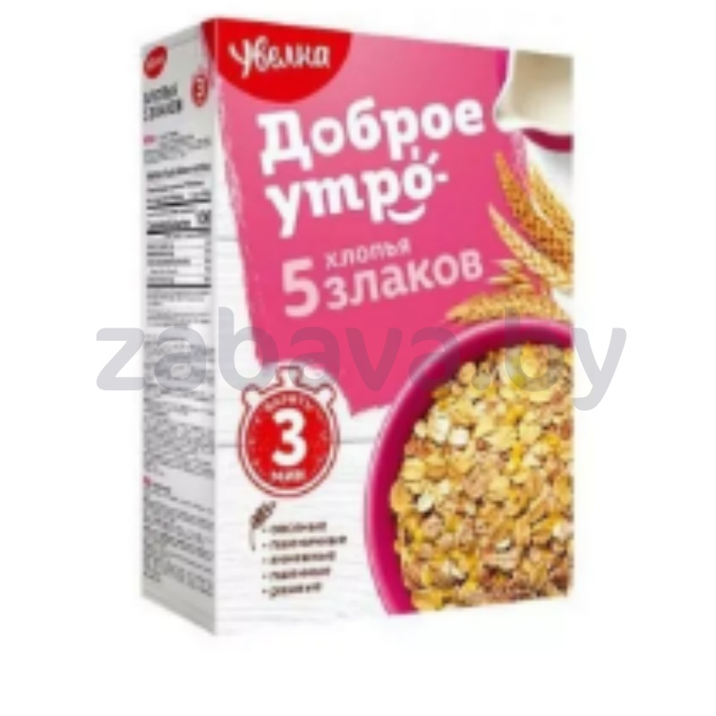 Хлопья зерновые «Увелка», 5 злаков, 350 г