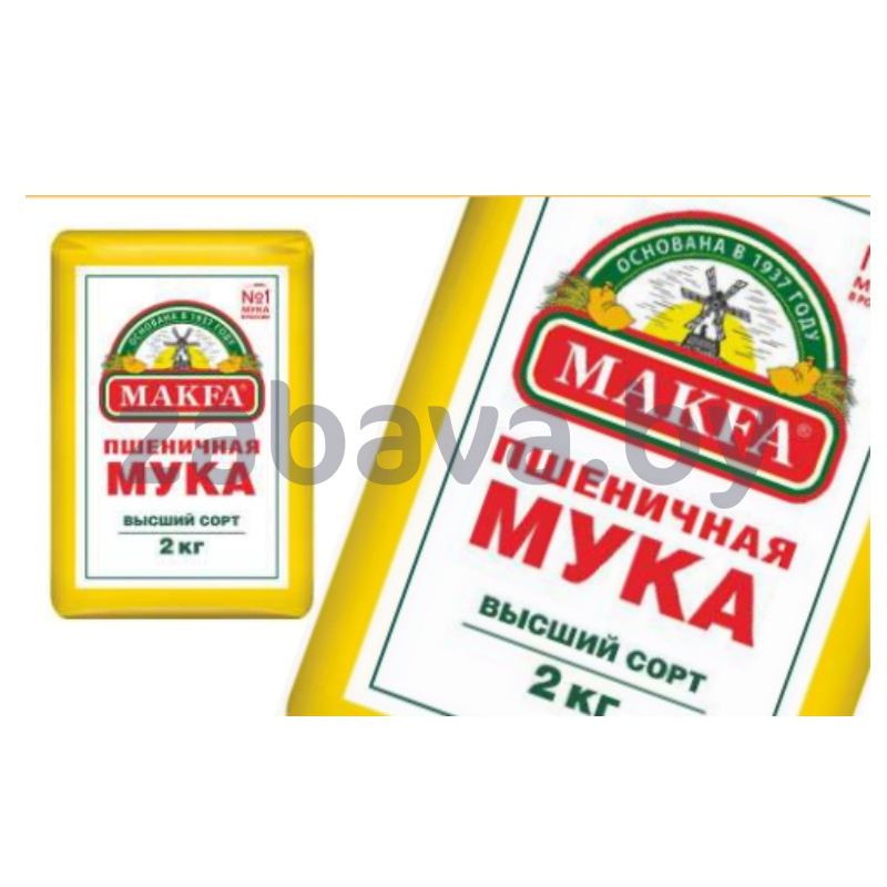 Мука пшеничная Makfa, в/с, 2 кг