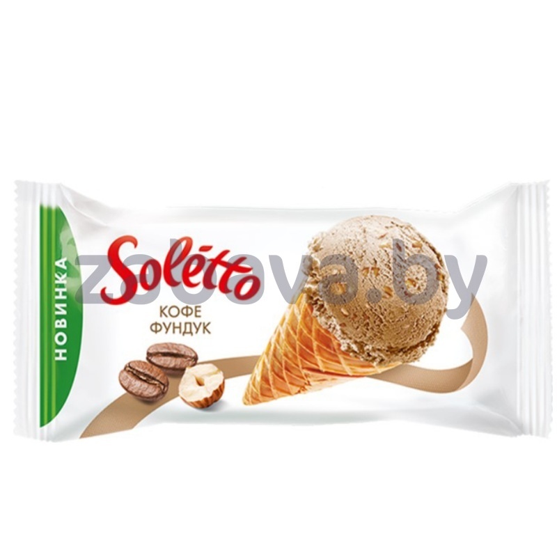 Мороженое Soletto, кофе-фундук, 75 г