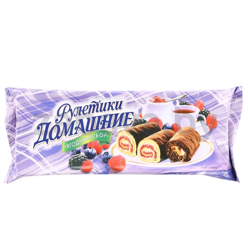 Мини-рулеты «Домашние», ягодный сбор, 150 г