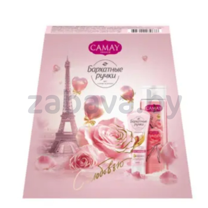 Подарочный набор Camay, гель для душа и крем для рук, 250/80 мл