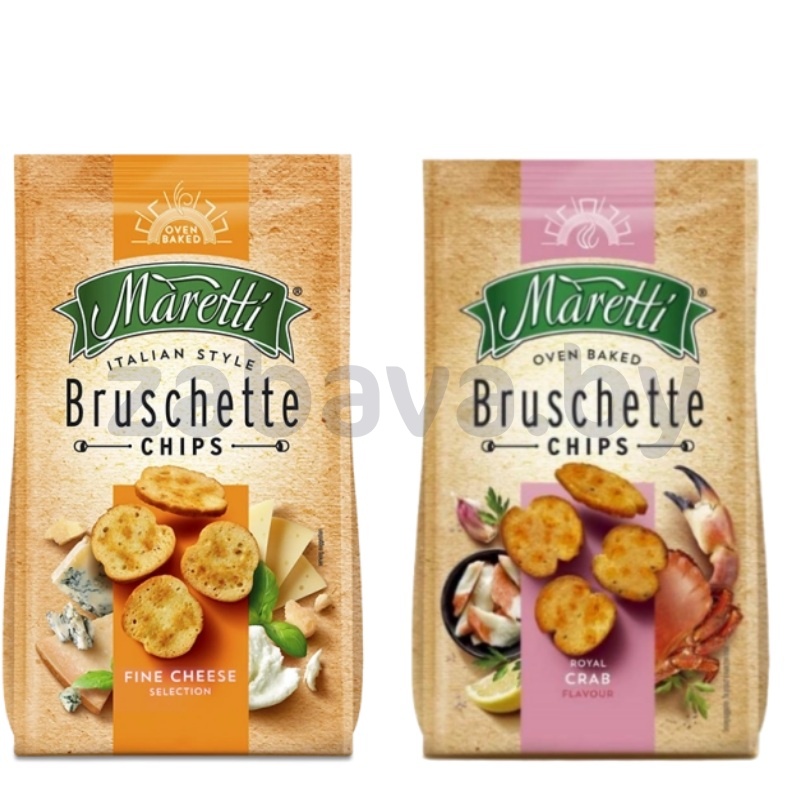 Bruschette Maretti, краб или смесь сыров, 70 г