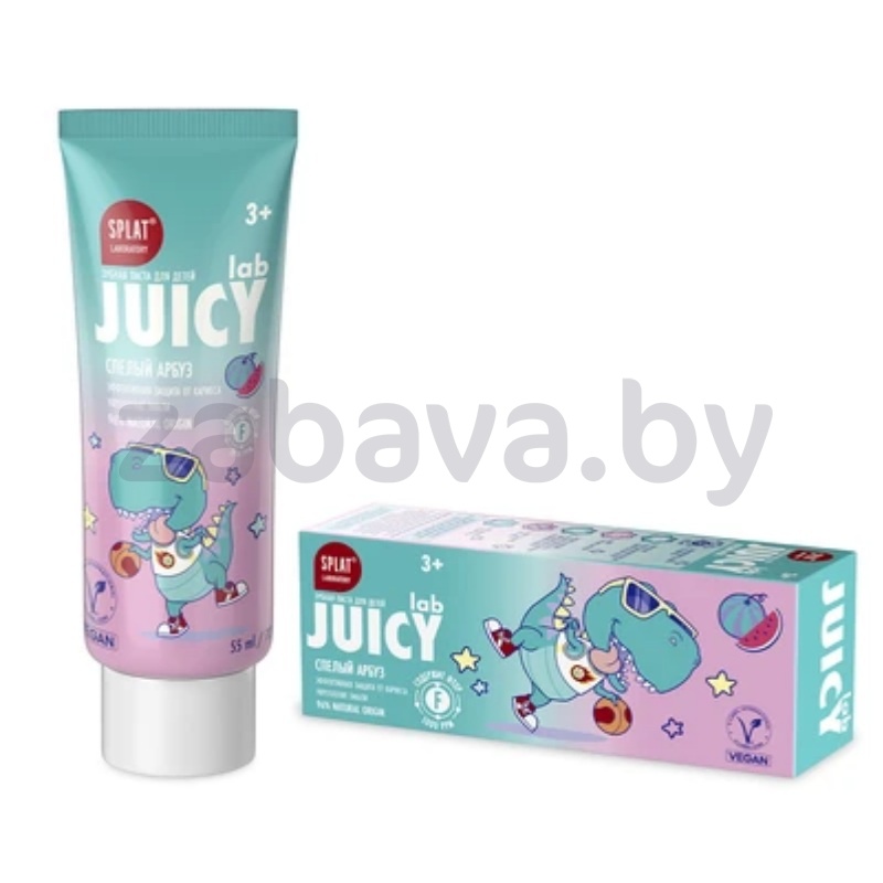 Зубная паста со фтором детск. Splat Juicy Lab, арбуз, 55 мл