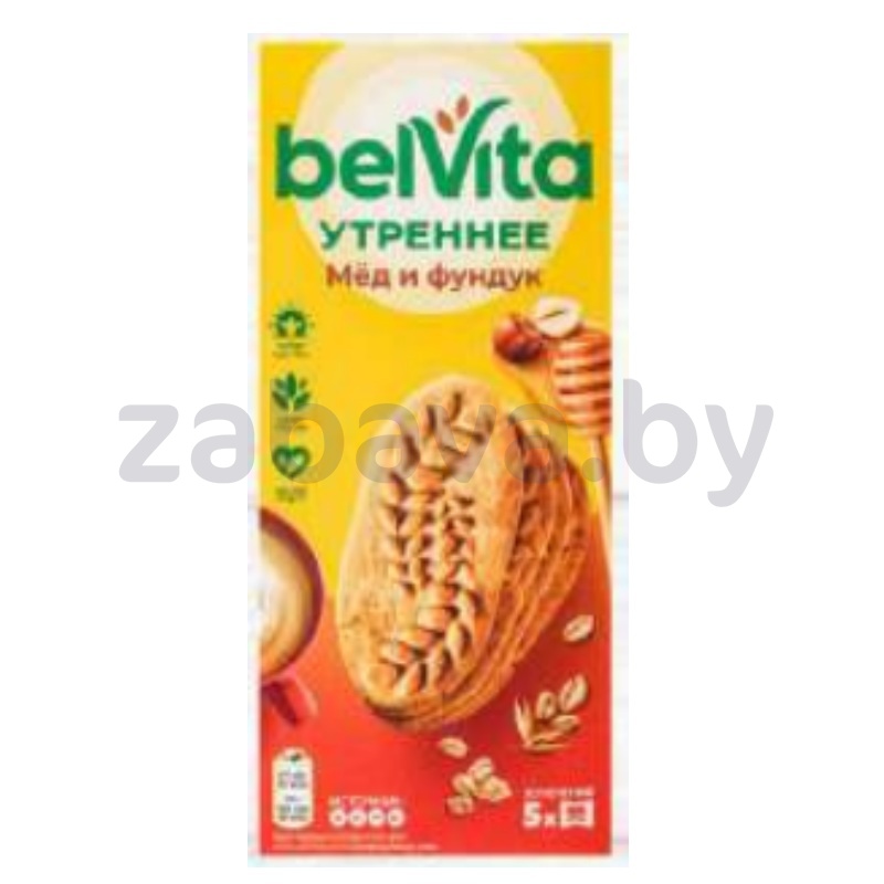 Печенье BelVita «Утреннее», фундук-мед, 225 г