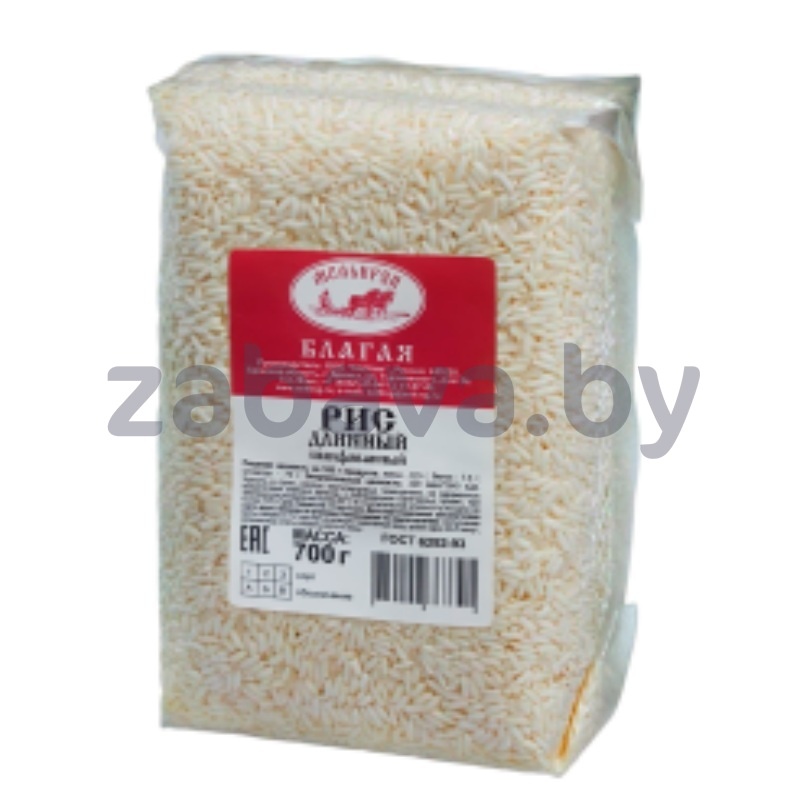 Рис «Мелькруп», «Благая», длинн., шлиф., 700 г