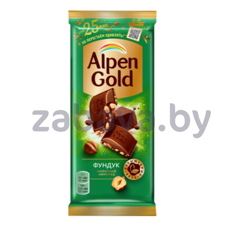 Шоколад Alpen Gold, фундук, 80 г