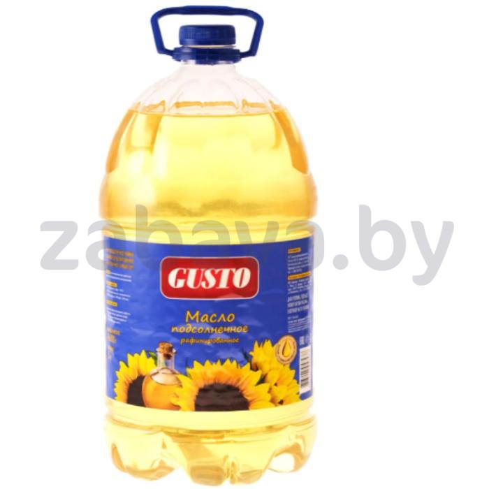 Масло подсолн. Gusto, раф., дезод., 5 л