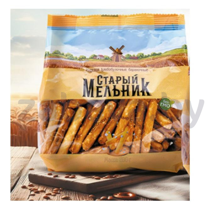 Палочки хлебные «Старый мельник», с солью, 200 г