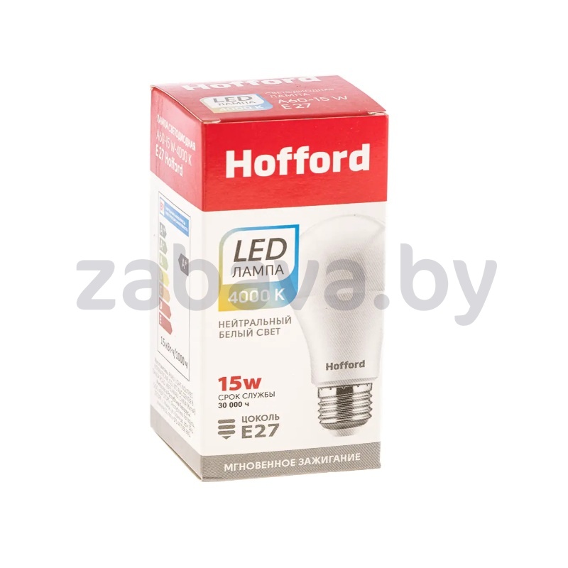 Лампа светодиодная Hofford, E27, 4000K, 15W