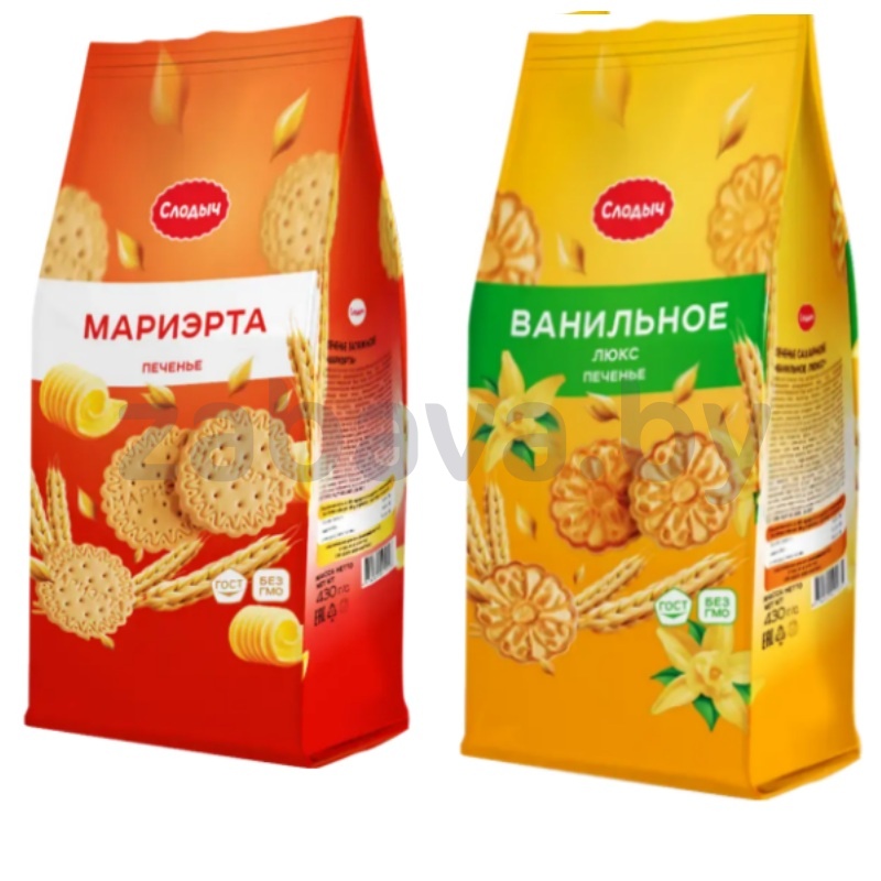 Печенье «Слодыч», «Ванильный люкс» или «Мариэрта», 430 г