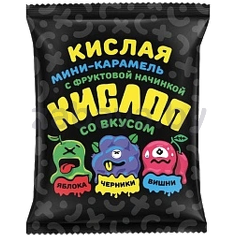 Карамель Sla Sti, «Кислоп» микс (яблоко, вишня, черника), 200 г