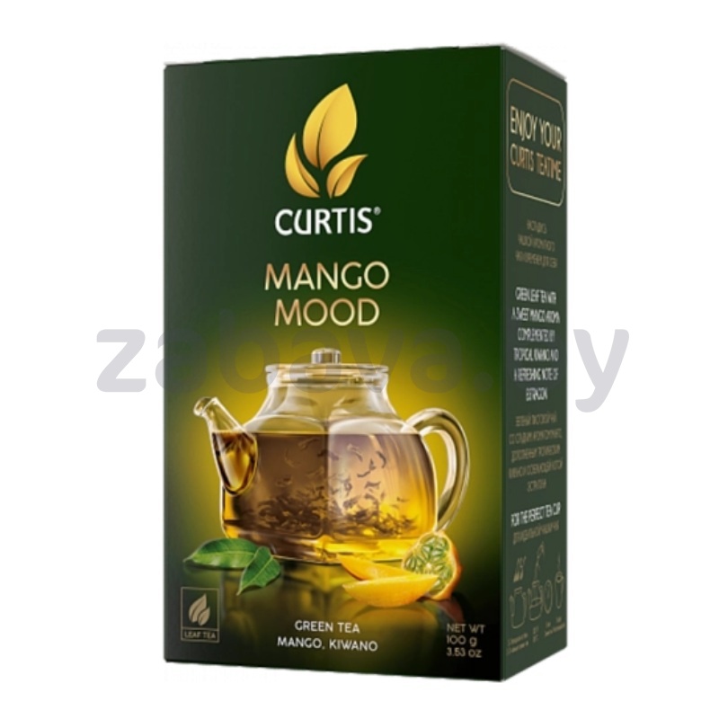 Чай зеленый листовой Curtis Mango Mood, 100 г
