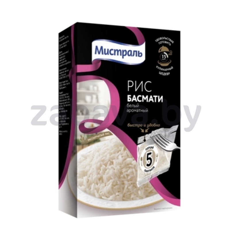 Рис «Мистраль» басмати, 5×80 г, 400 г