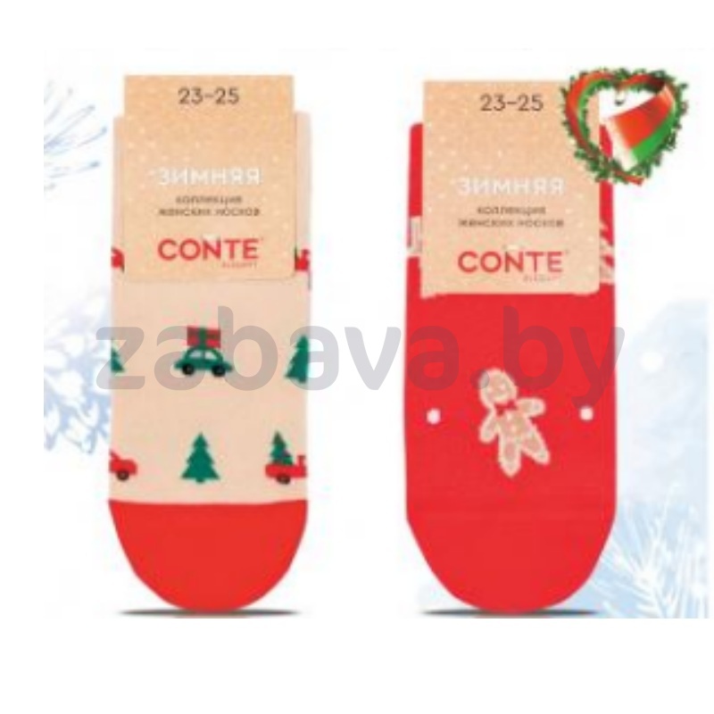 Носки женские Conte Elegant New Year, р. 23, 25, в ассорт.