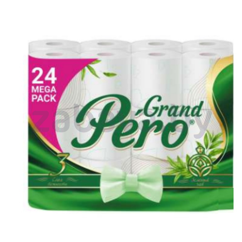 Туалетная бумага Pero Grand, 3 слоя, 24 рул.