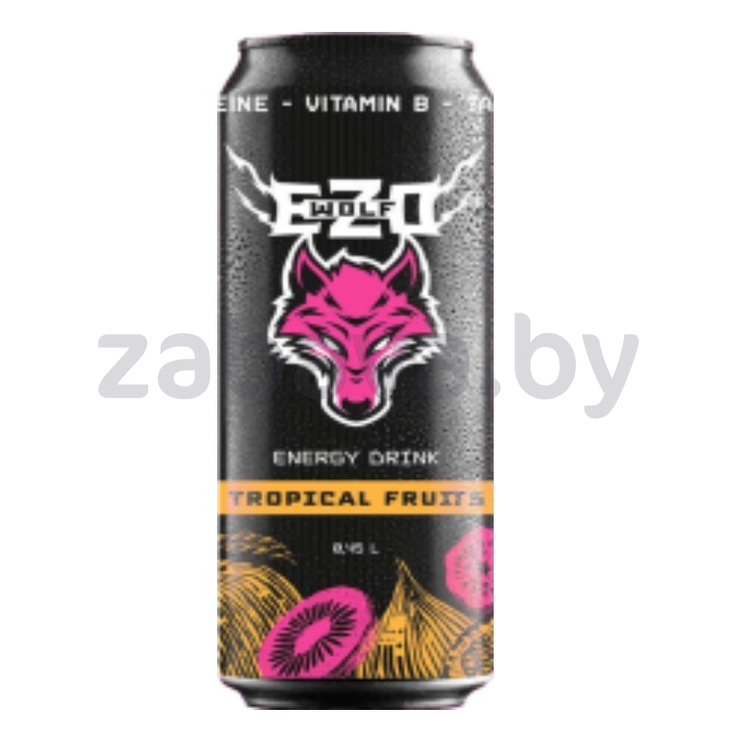 Напиток энергет. Ezo Wolf Tropical fruits, 0,45 л