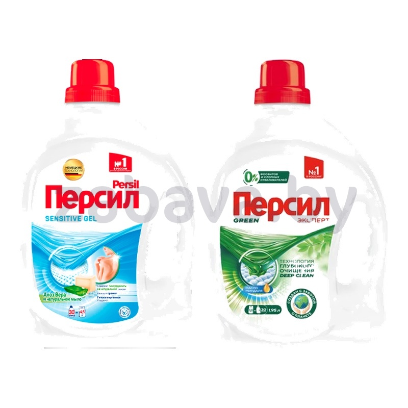 Гель для стирки «Персил», Color, Green Gel, Sensitive, 1,95 л
