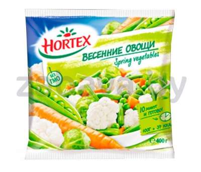 Овощная смесь Hortex, «Весенние овощи», зам., 400 г