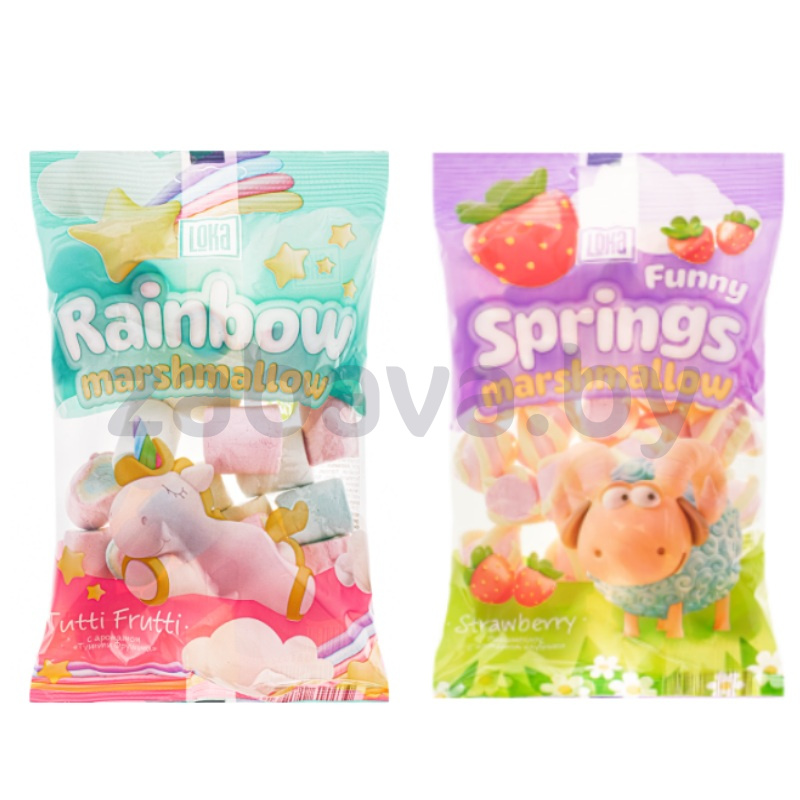 Маршмеллоу Loka Rainbow или Springs, 90 г