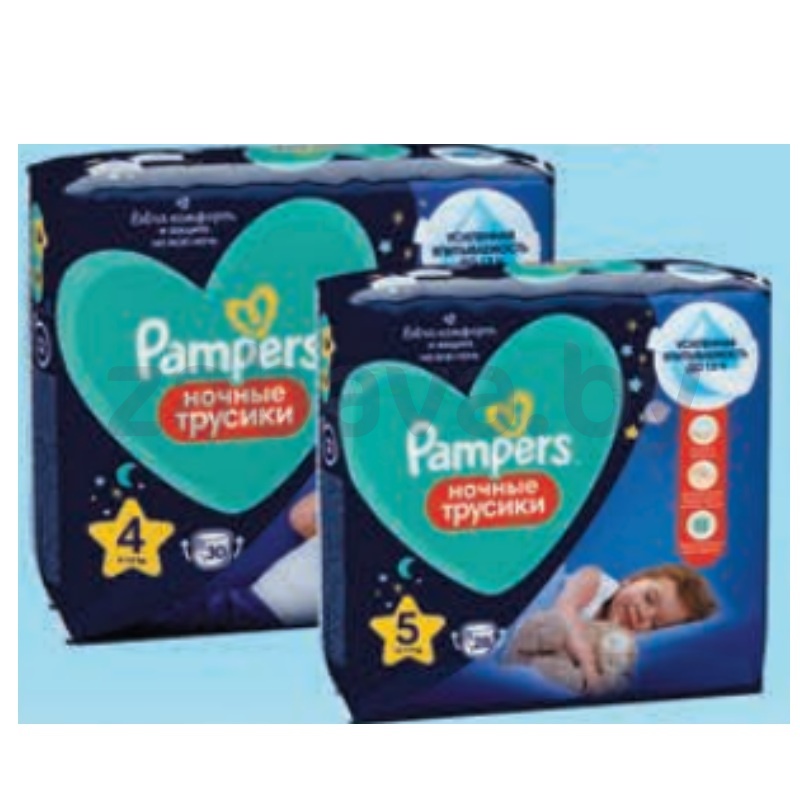 Трусики-подгузники ночные Pampers, в ассорт.