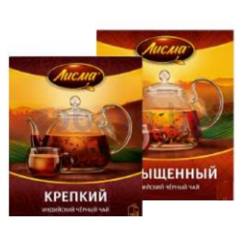Чай черный «Лисма», крепкий или насыщенный, 100 пак.