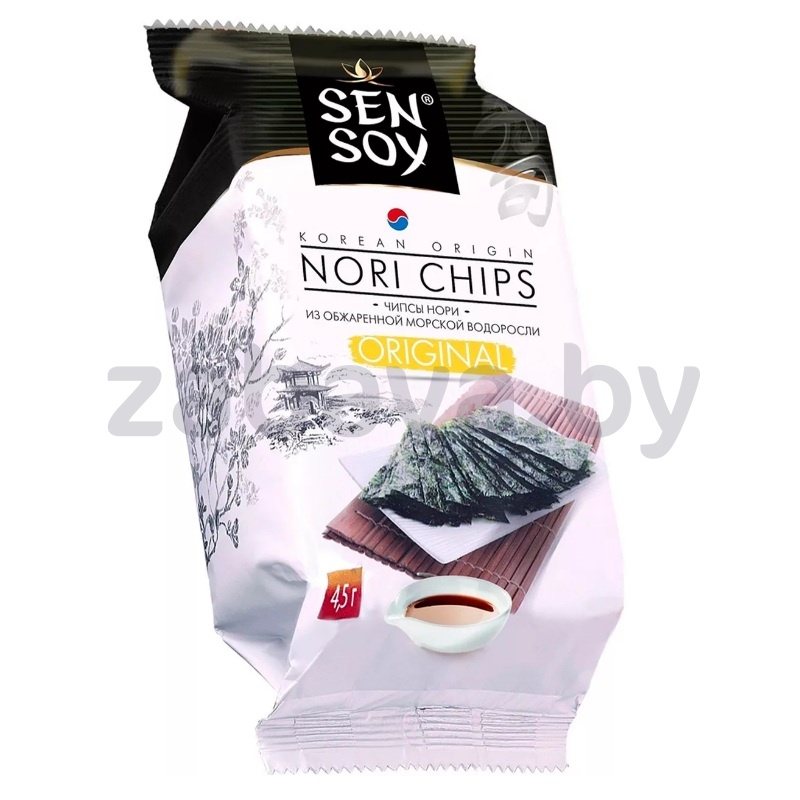 Чипсы Нори Sen Soy, оригинал, 4,5 г