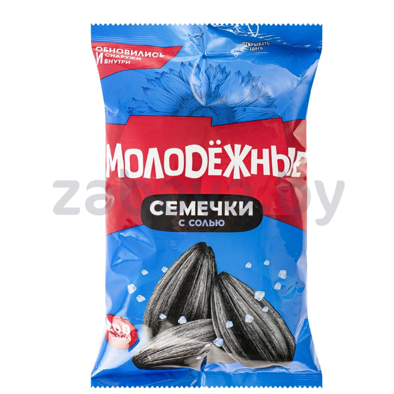 Семечки «Молодежные», жареные, с солью, 200 г