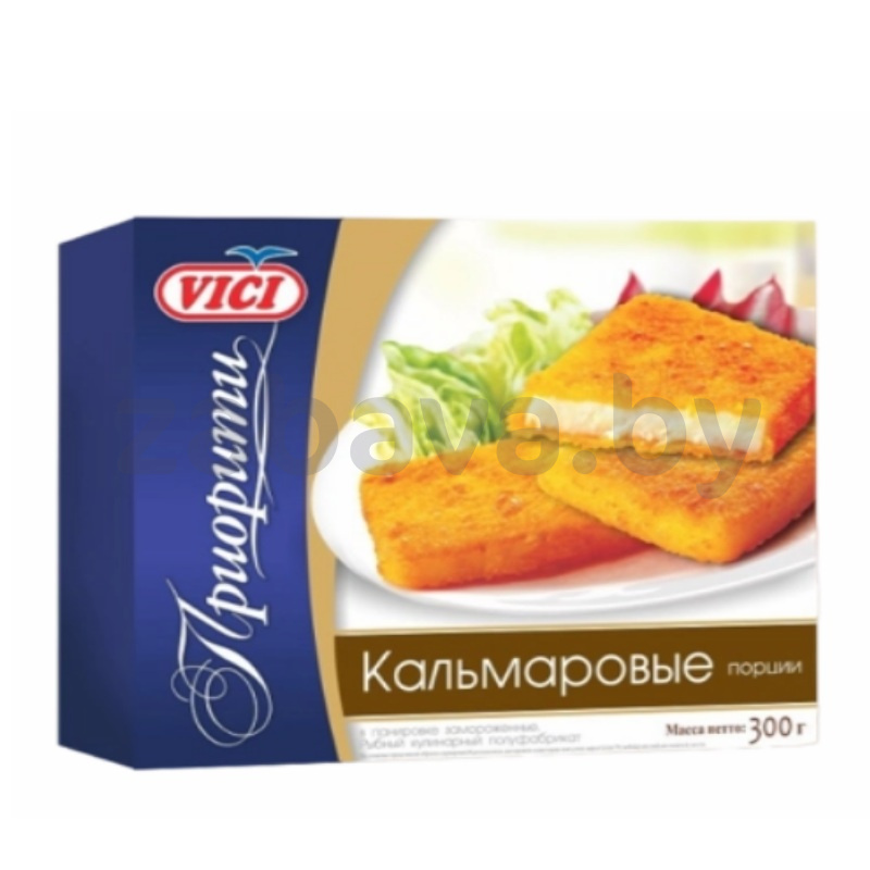 Порции из кальмара, филе-кусочки Vici Premium, 300 г