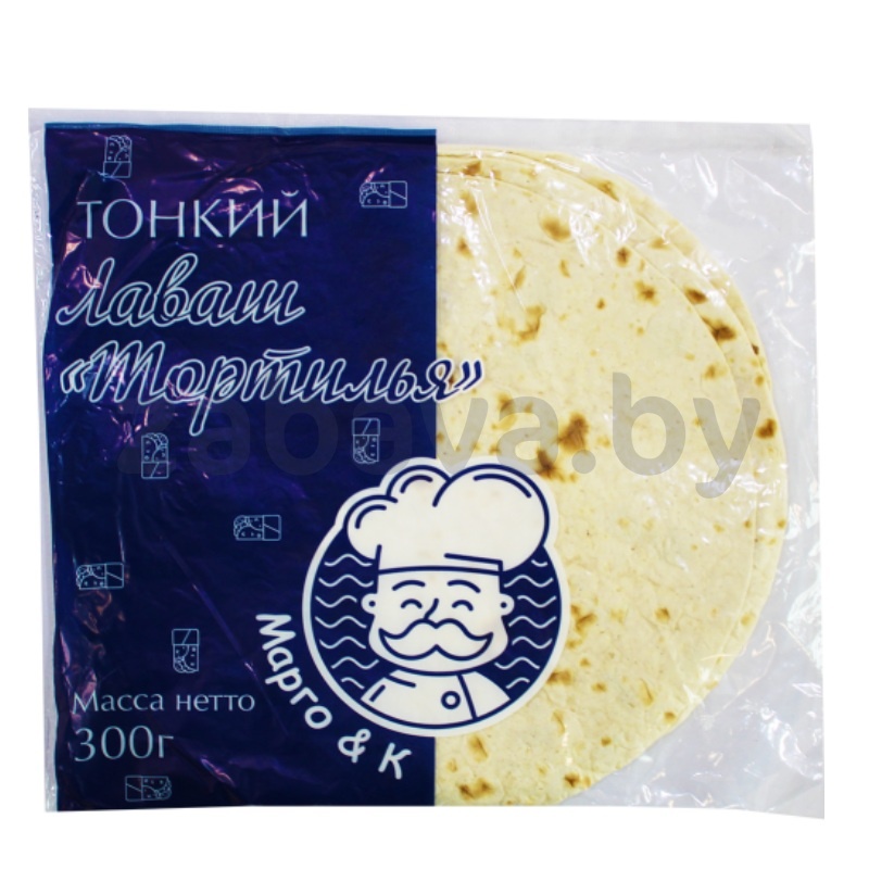 Лаваш тонкий «Марго & К», тортилья, 300 г