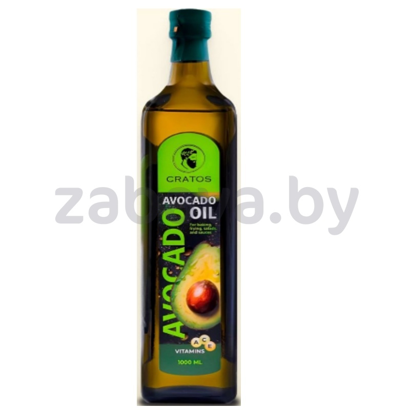 Масло авокадо Cratos, раф., хол. отж., 1 л
