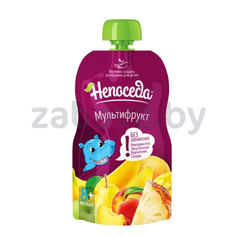 Пюре «Непоседа», мультифрукт из смеси фруктов, 90 г