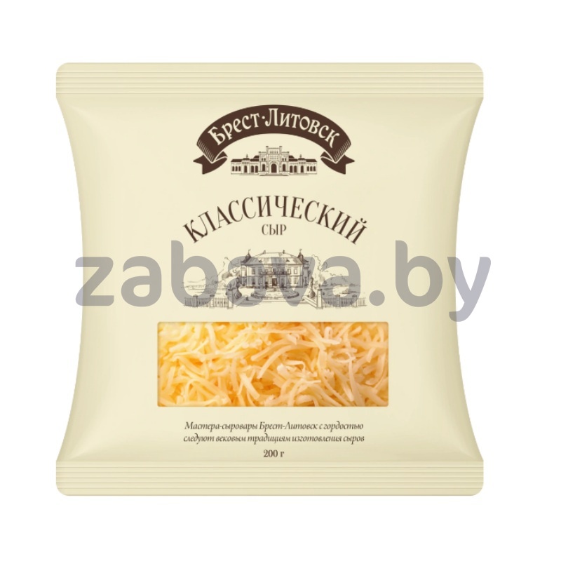 Сыр полутвердый «Брест-Литовск» «Классический», тертый, 45%, 200 г