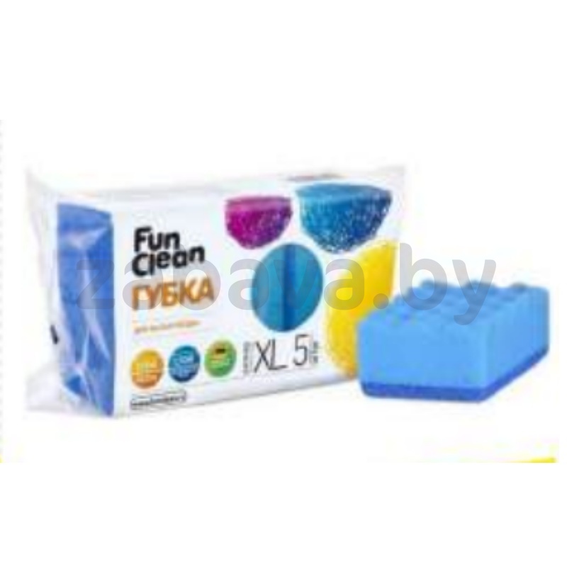 Губка для посуды Fun Clean XL, 5 шт. 