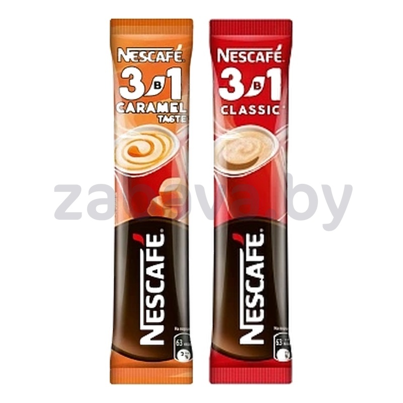 Напиток кофейный Nescafe 3 в 1, классический или карамель, 14,5 г