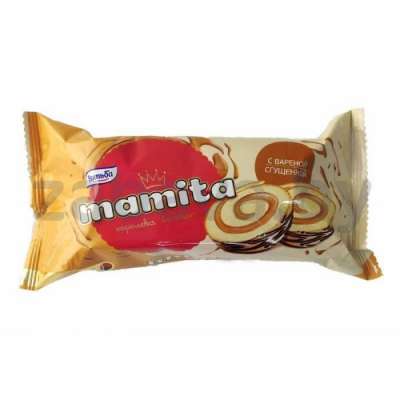 Рулет Mamita, бисквит с вареной сгущенкой, 150 г