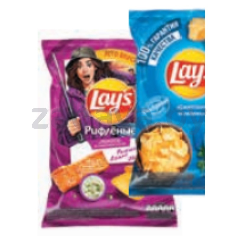 Чипсы Lay`s, лосось в слив. соусе, лобстер или сметана-зелень, 140 г